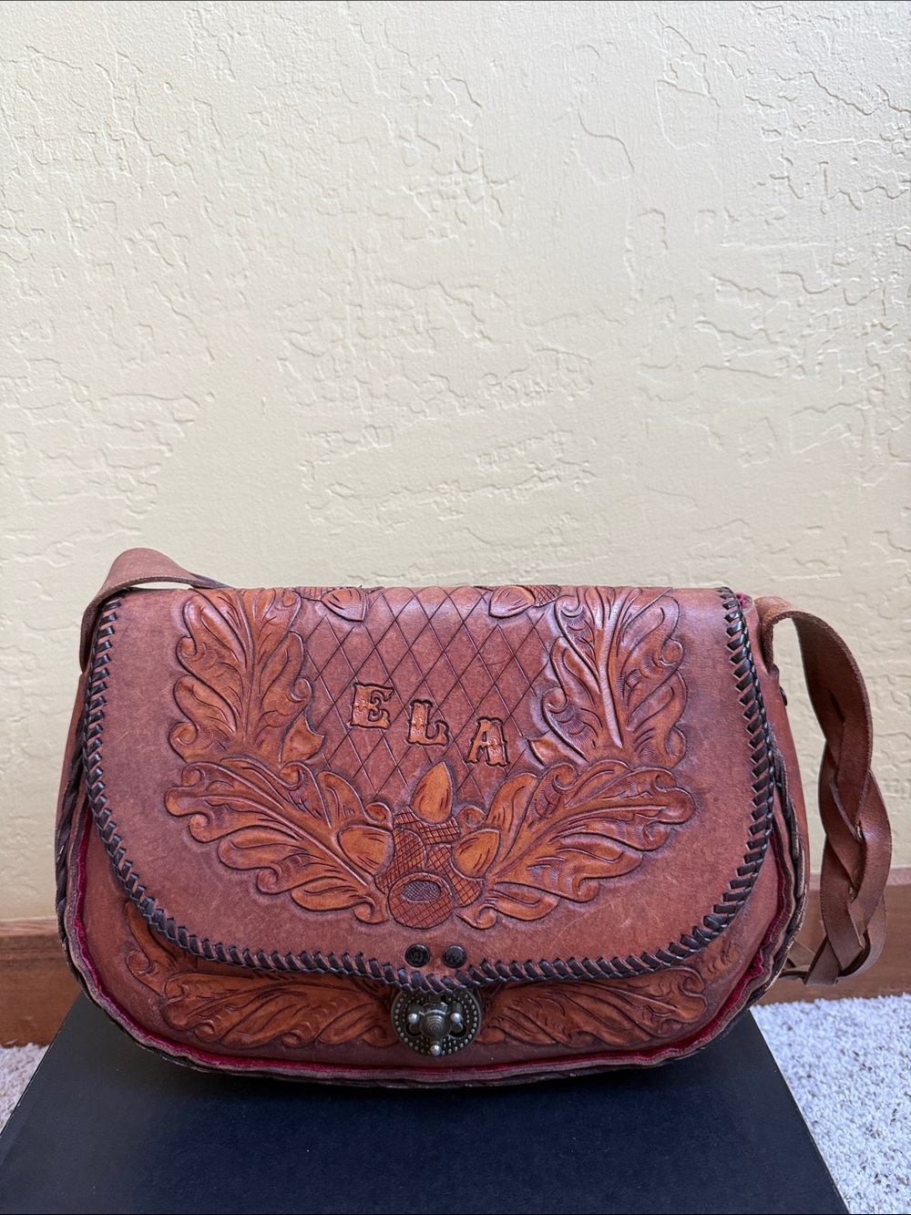 Vintage Tooled Leather Purse